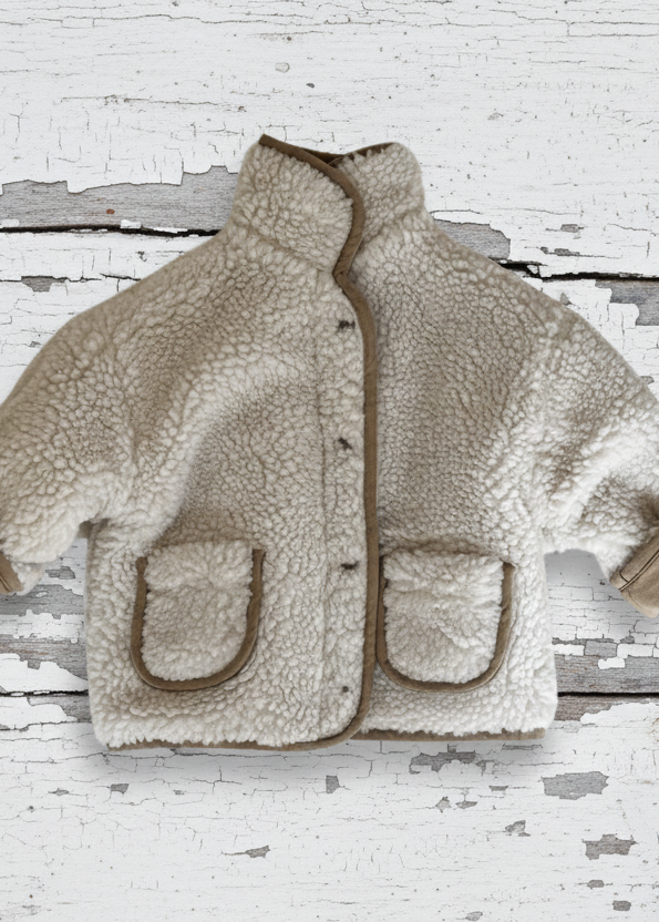 Reversible Teddy Coat in Brown