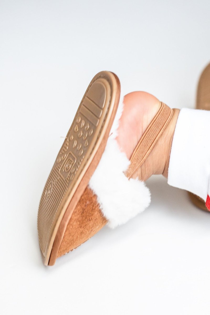 The Fur Slippers Beige, Brown or Pink - Cozy Crew Club