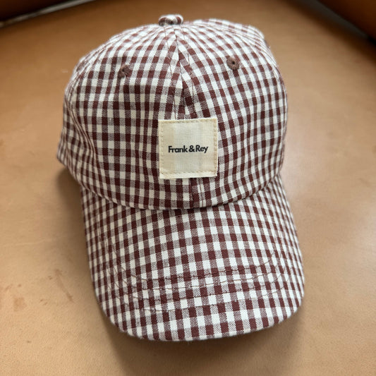 Chocolate Gingham Cap