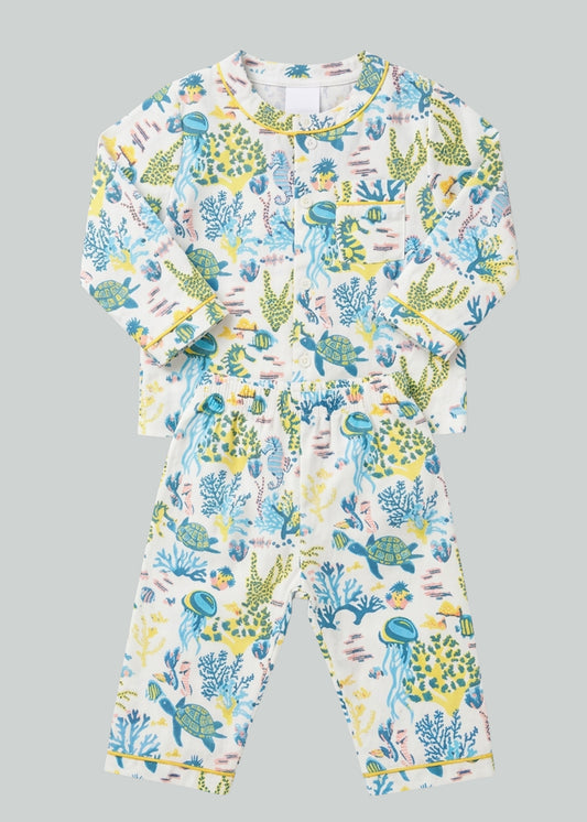 A Fin Tastic Dance Off Organic Cotton Baby Pyjama Set