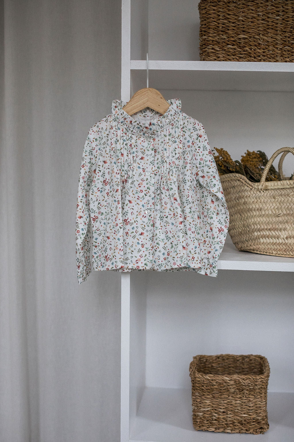 Ruffle collar blouse