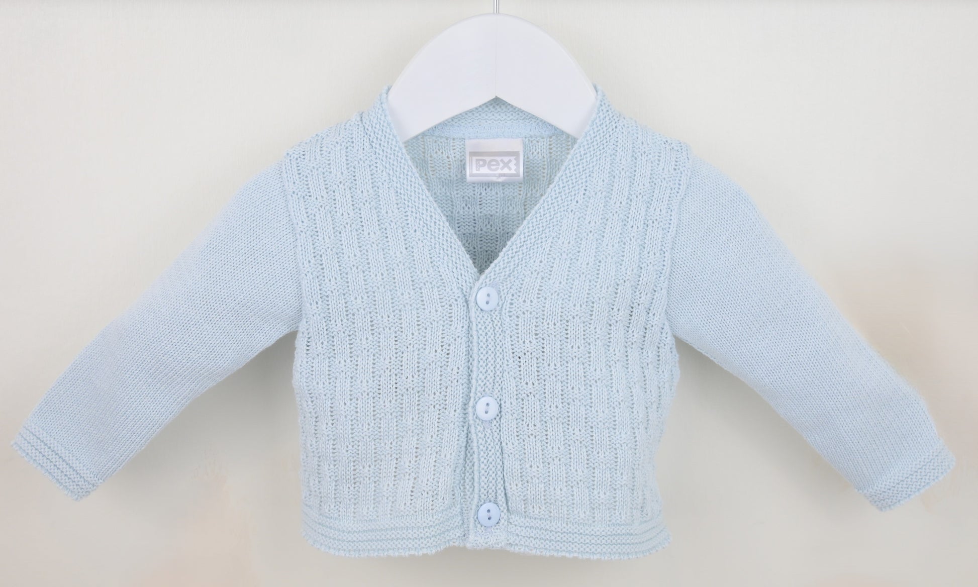 Pex 'Leon' blue knitted cardigan - Rose & Albert