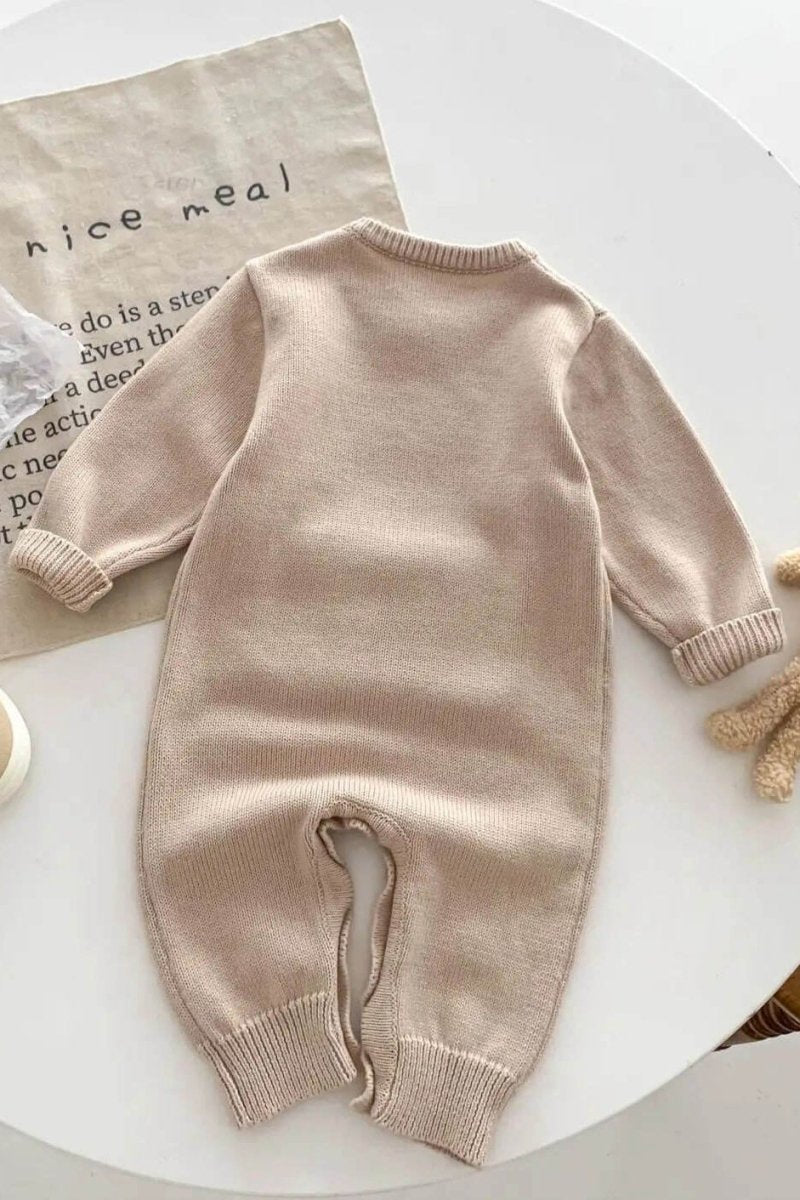 Waffle Bear One Piece Playsuit - Cozy Crew Club