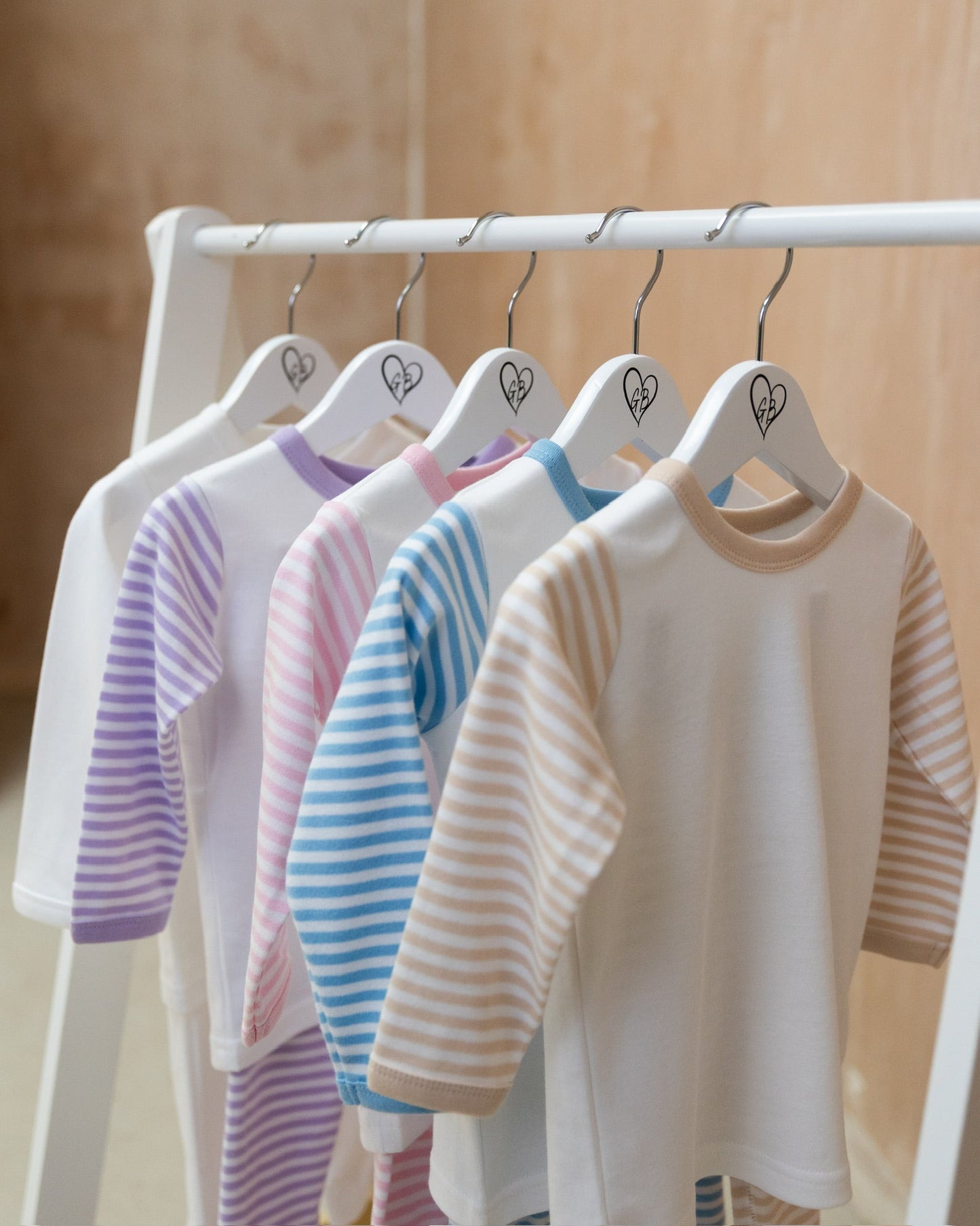Personalised Blue Stripe Birthday Pyjamas - Blue My Beary First Birthday Design