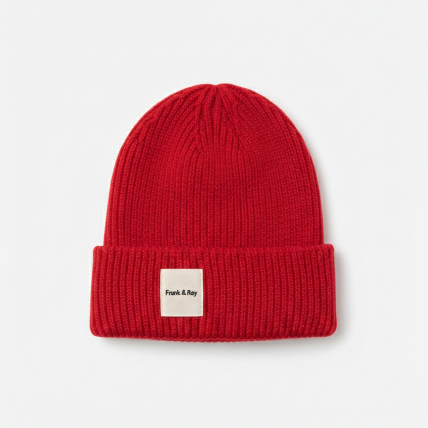 Lux knit beanie - Ketchup