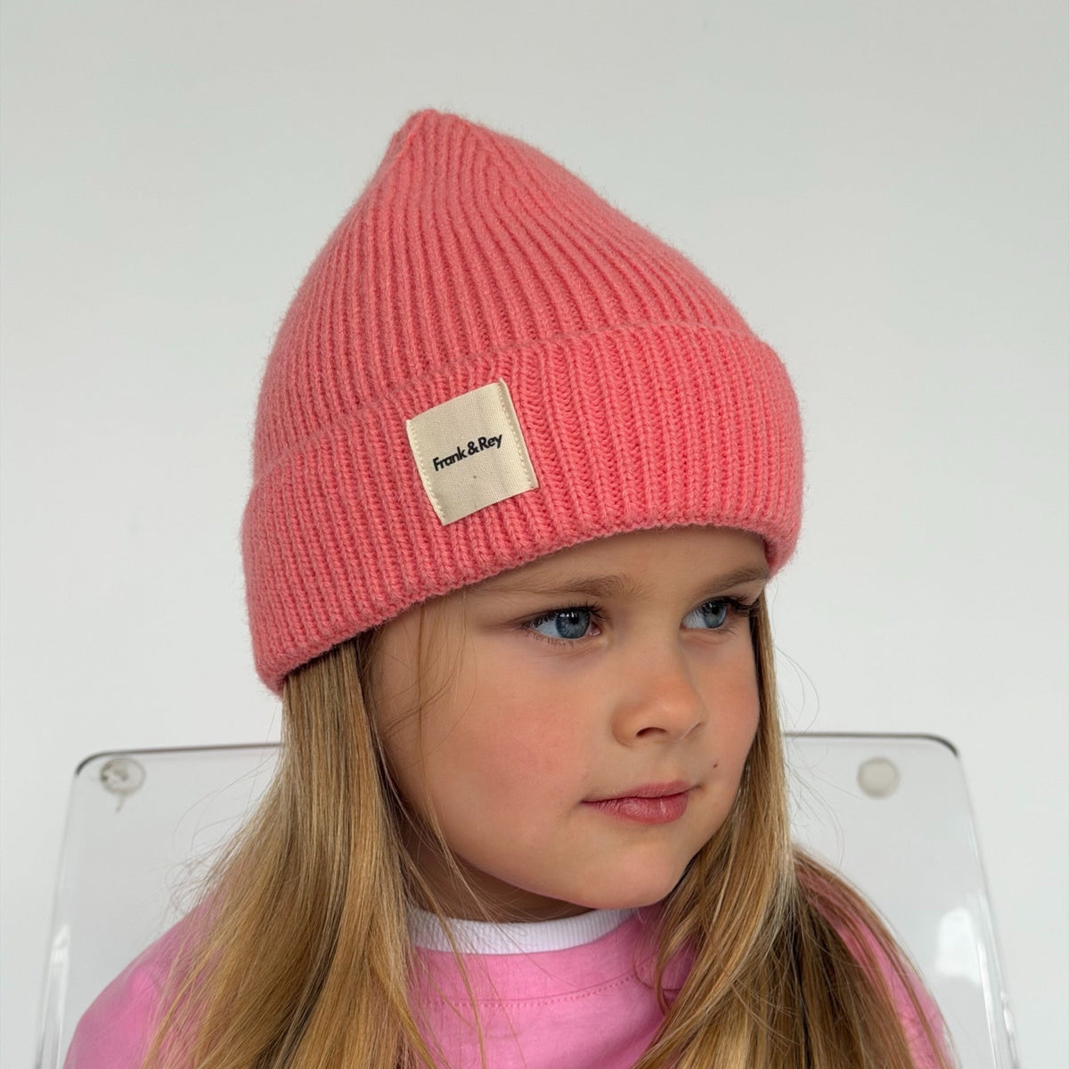 Lux knit beanie - candy floss