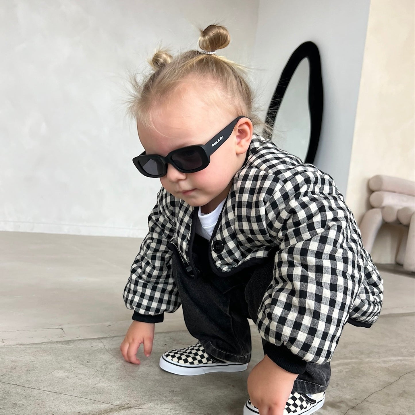 Black Rectangle Sunglasses