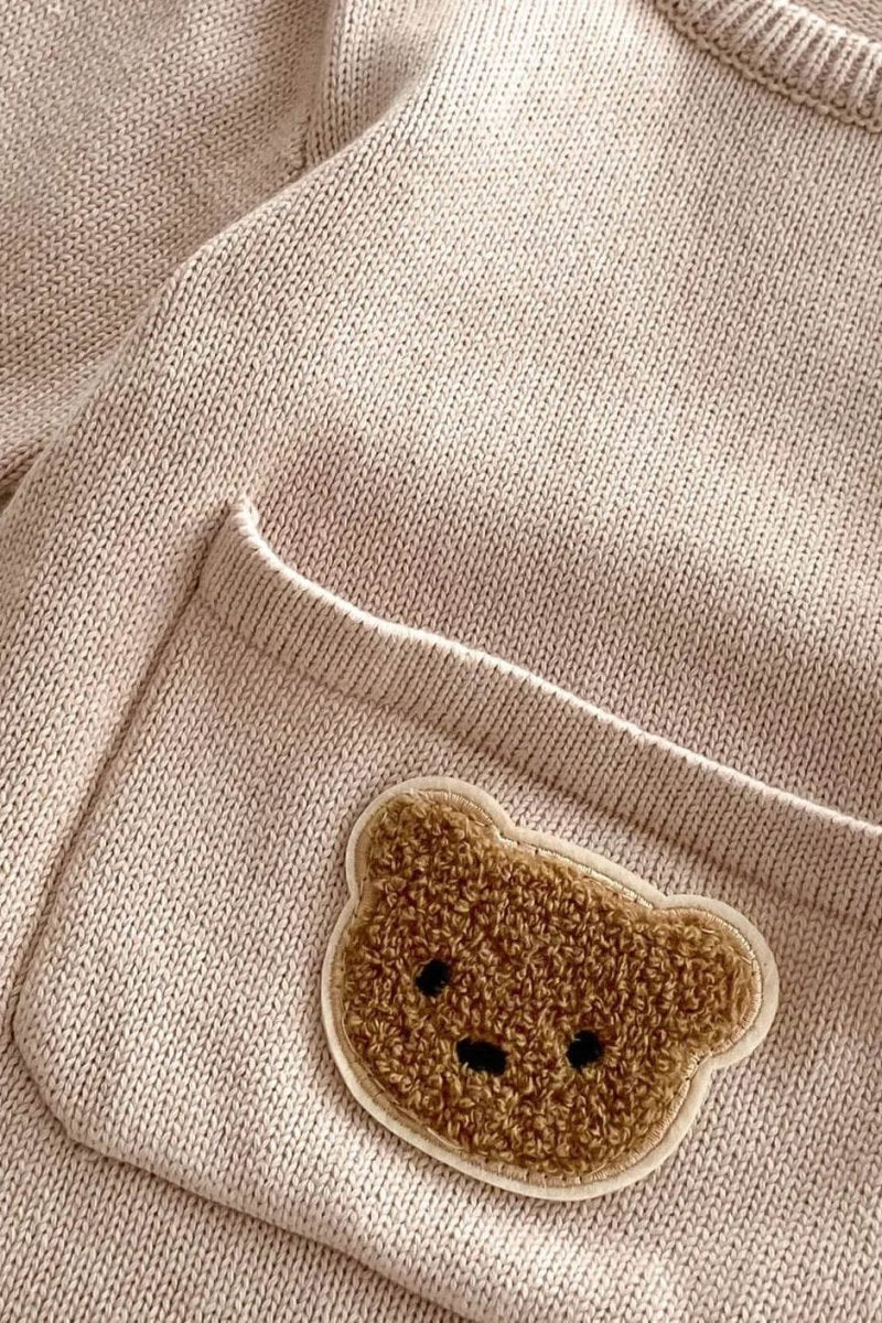 Waffle Bear One Piece Playsuit - Cozy Crew Club