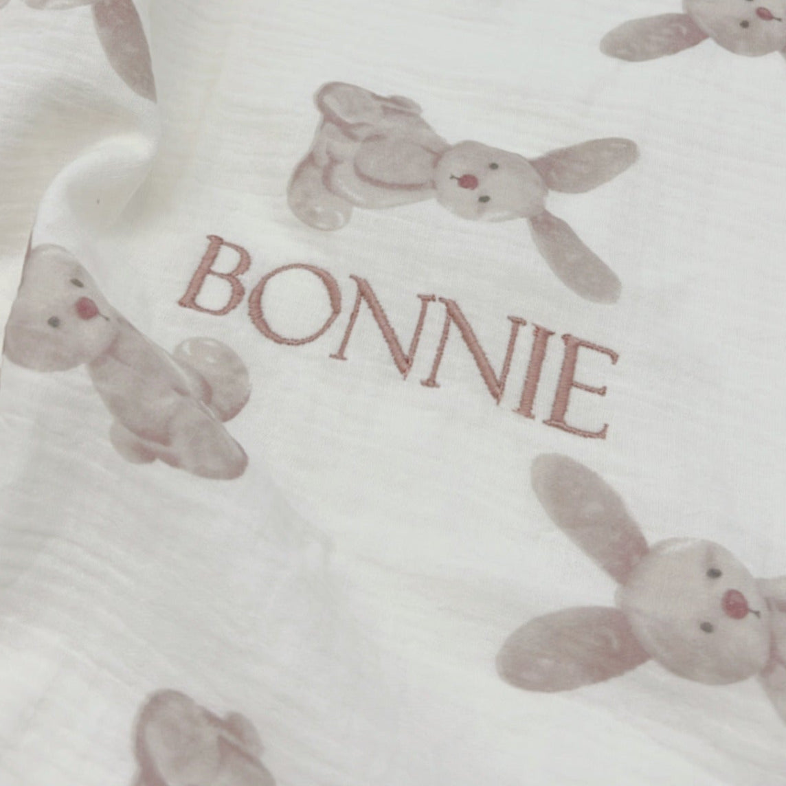 The Bunny Muslin Blanket Swaddle