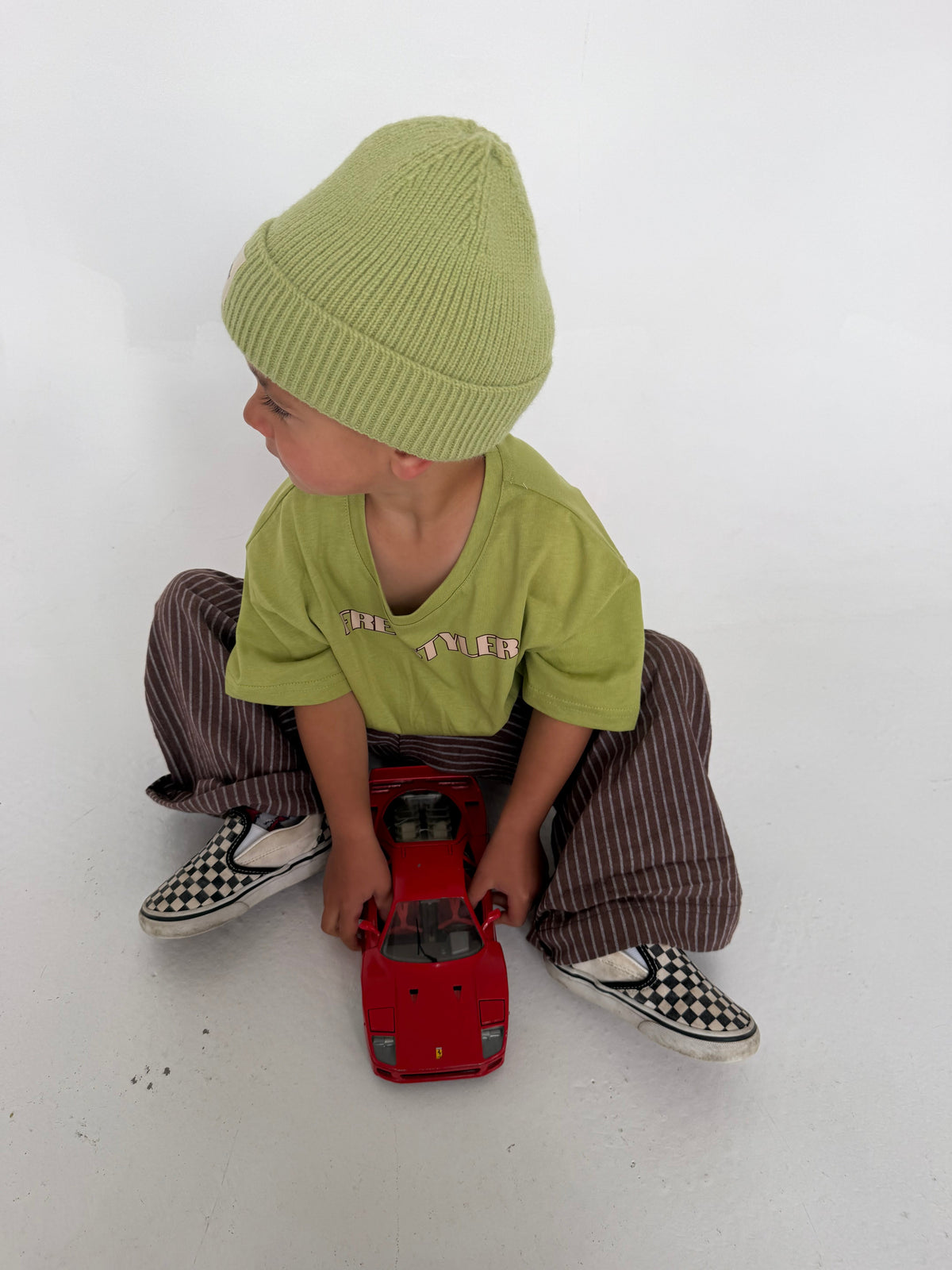 Lux knit beanie - matcha