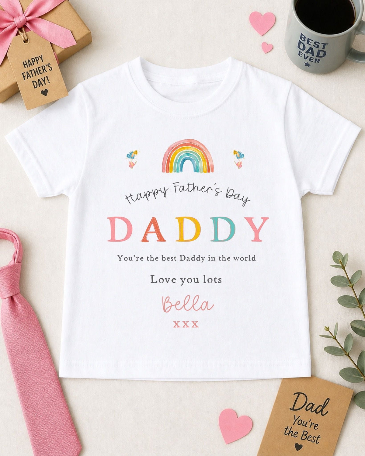 Father's Day T-Shirt - Rainbow Design