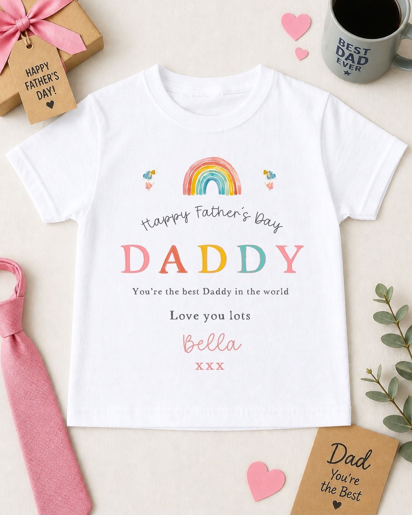 Father's Day T-Shirt - Rainbow Design