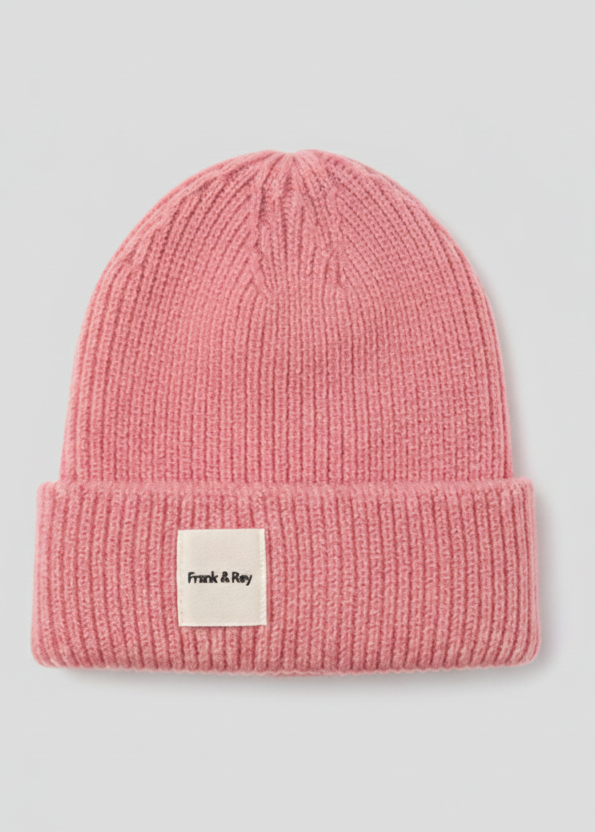 Lux Knit Beanie Strawberry in Pink