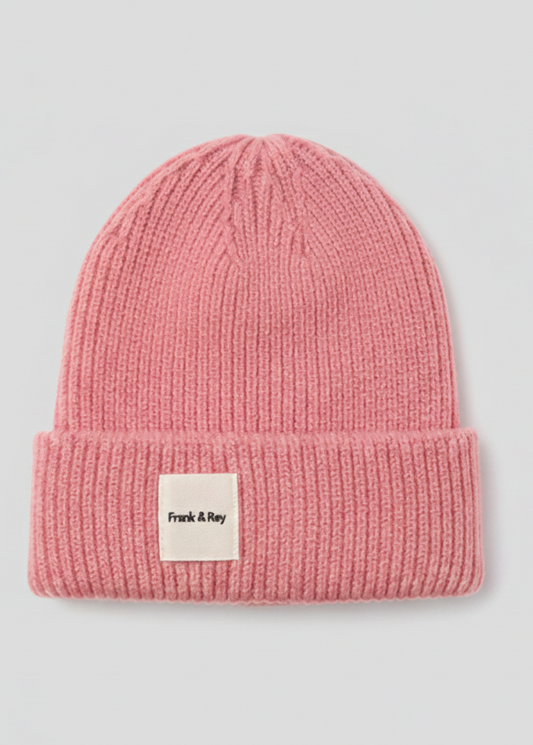 Lux Knit Beanie Strawberry in Pink