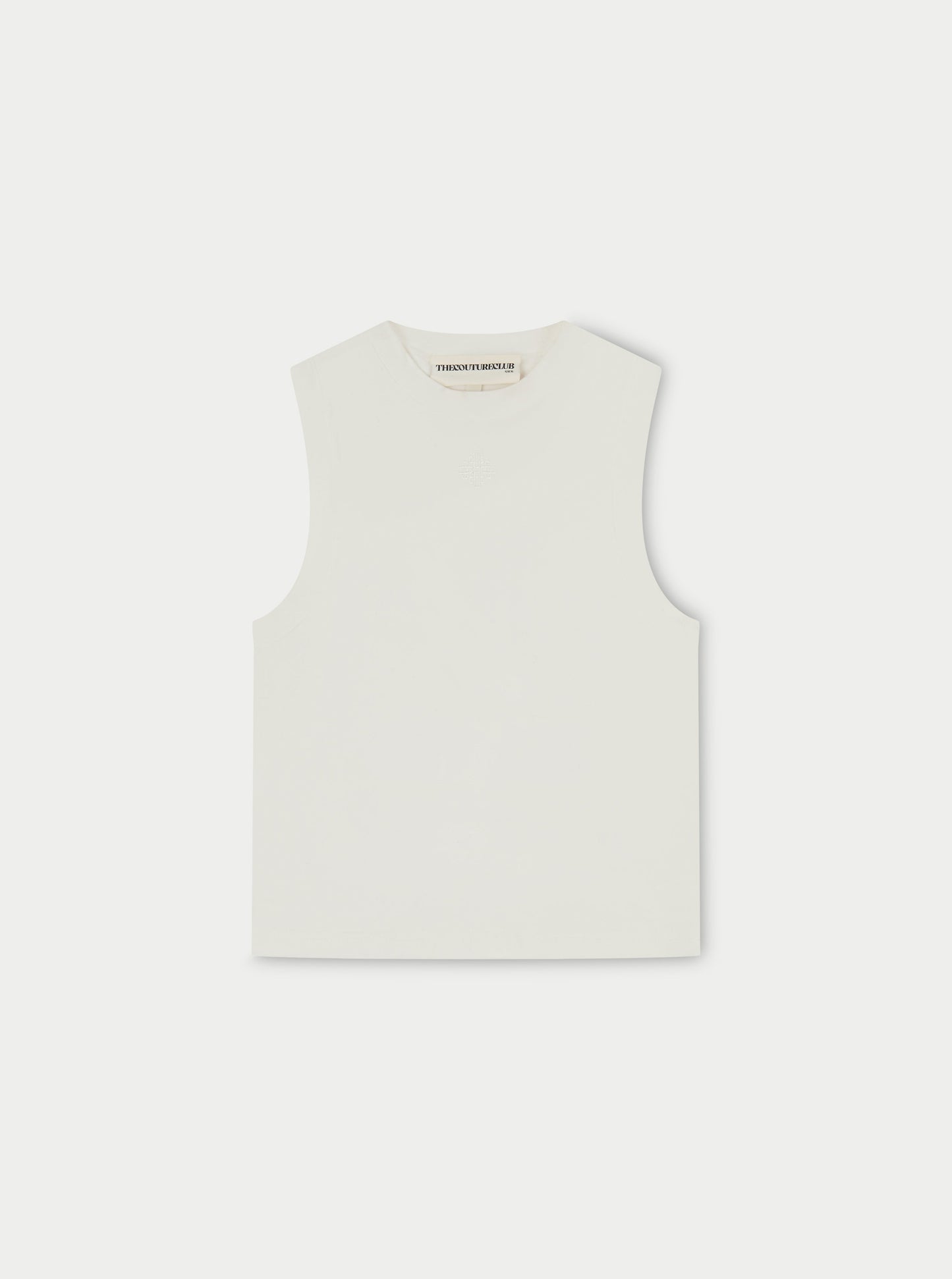 SOFT TOUCH HIGH NECK EMBLEM RACER - OFF WHITE