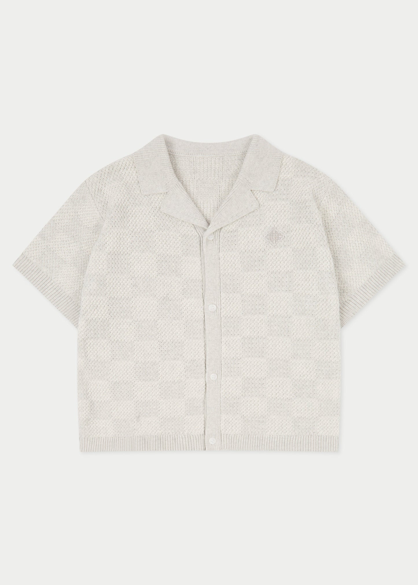 Kids Knitted Checkerboard Shirt