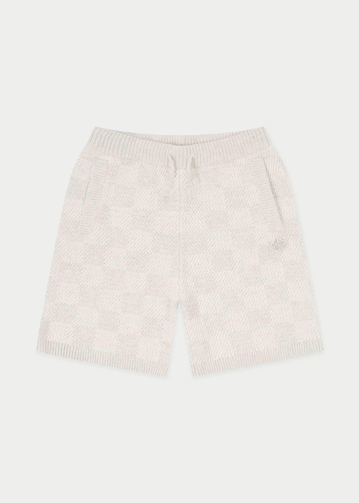 Kids Knitted Checkerboard Shorts
