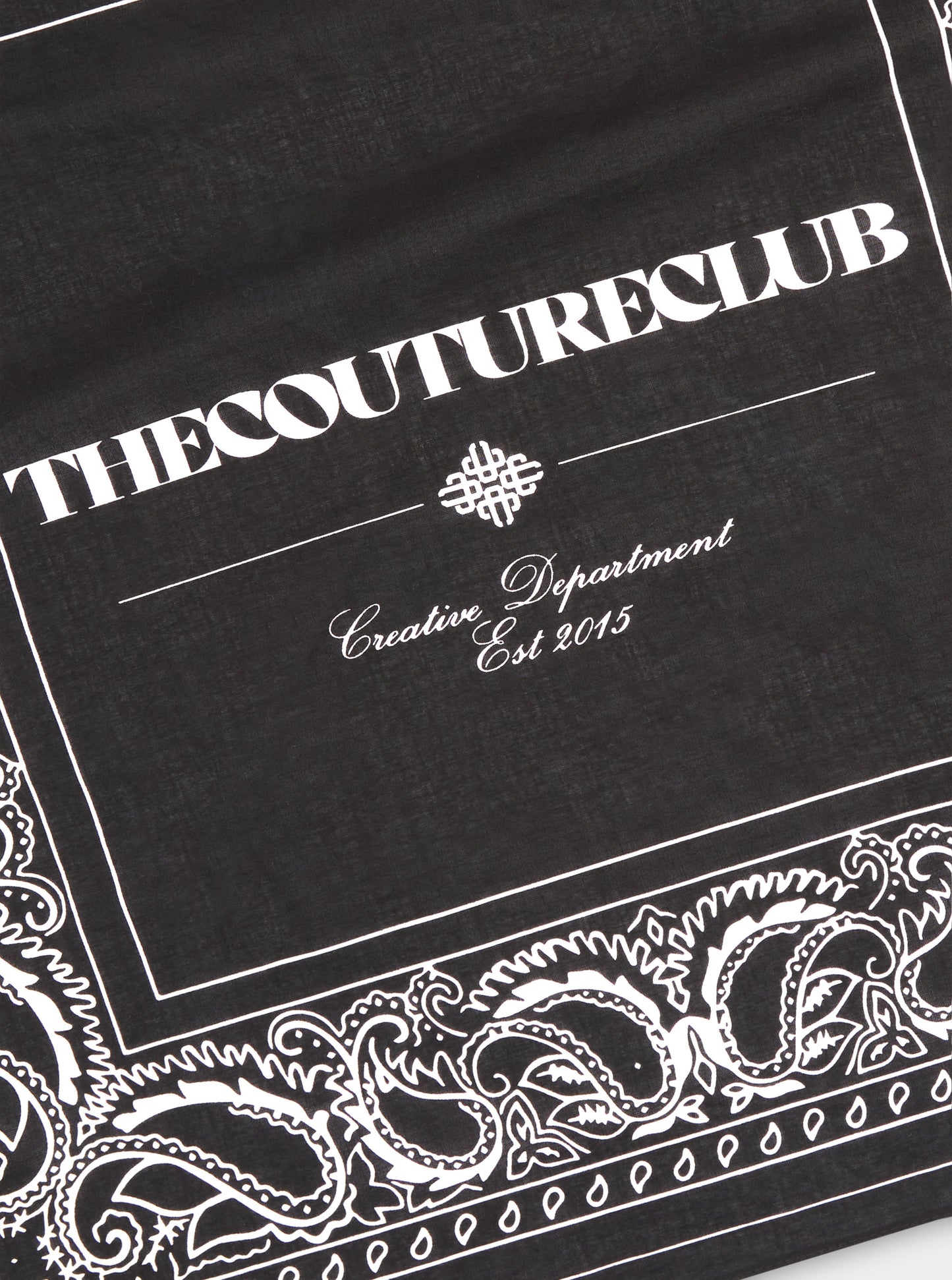 COPYRIGHT PAISLEY BANDANA - BLACK