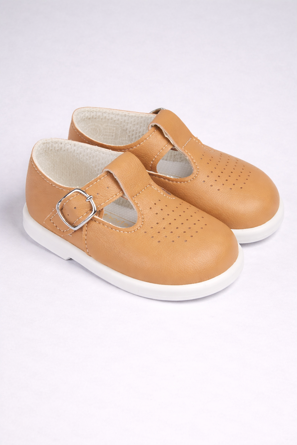 Baypods Camel First Walker Shoes in Brown