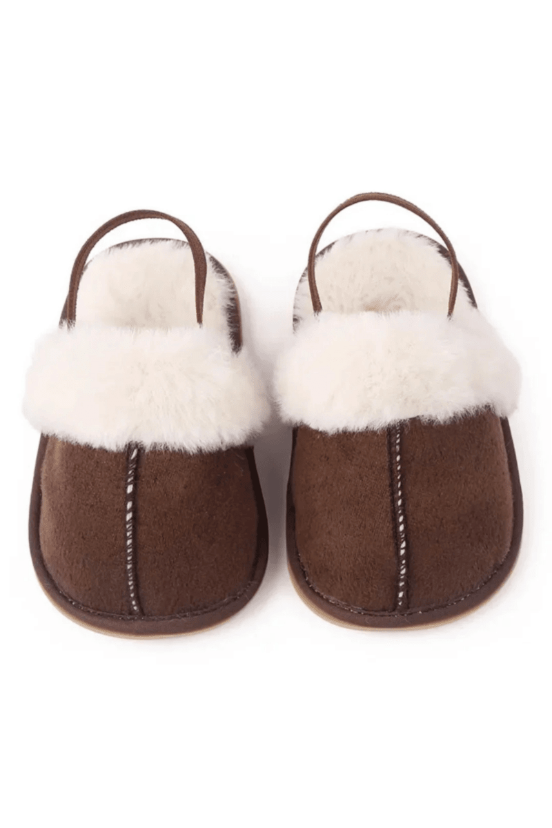 The Fur Slippers Beige, Brown or Pink - Cozy Crew Club
