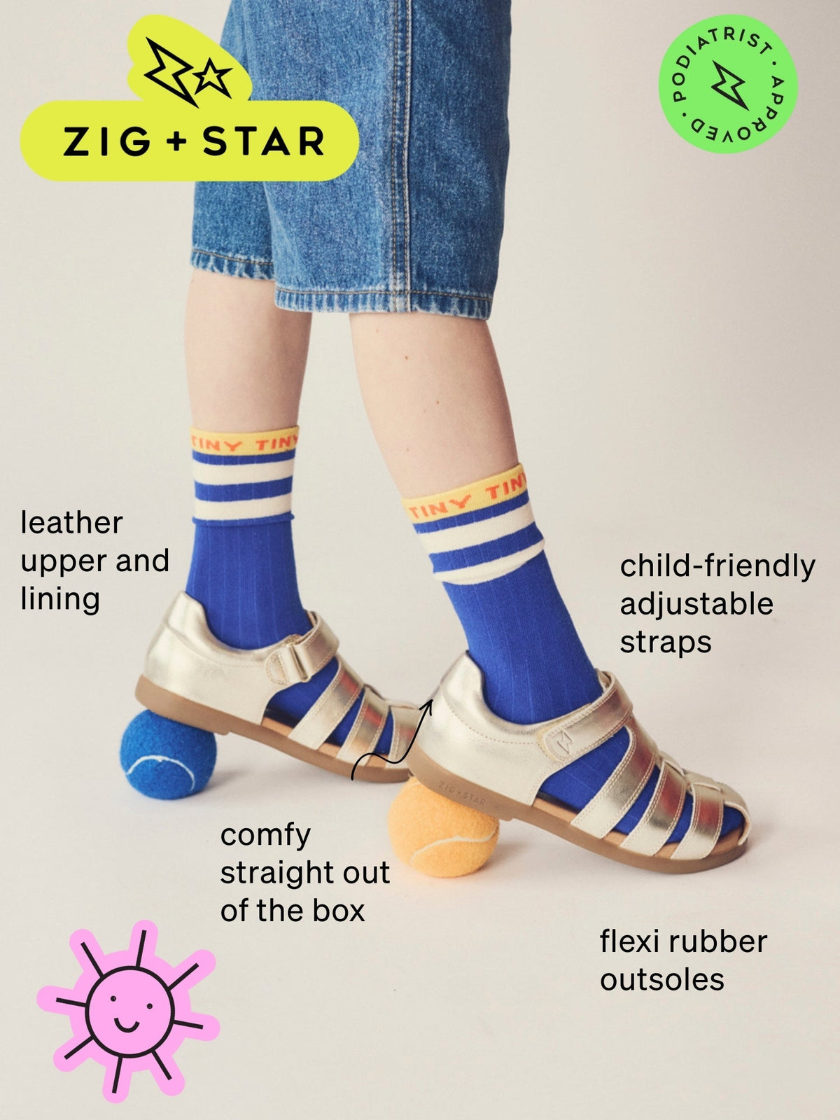 Cosmic Junior Closed-Toe Sandal Hot Pink