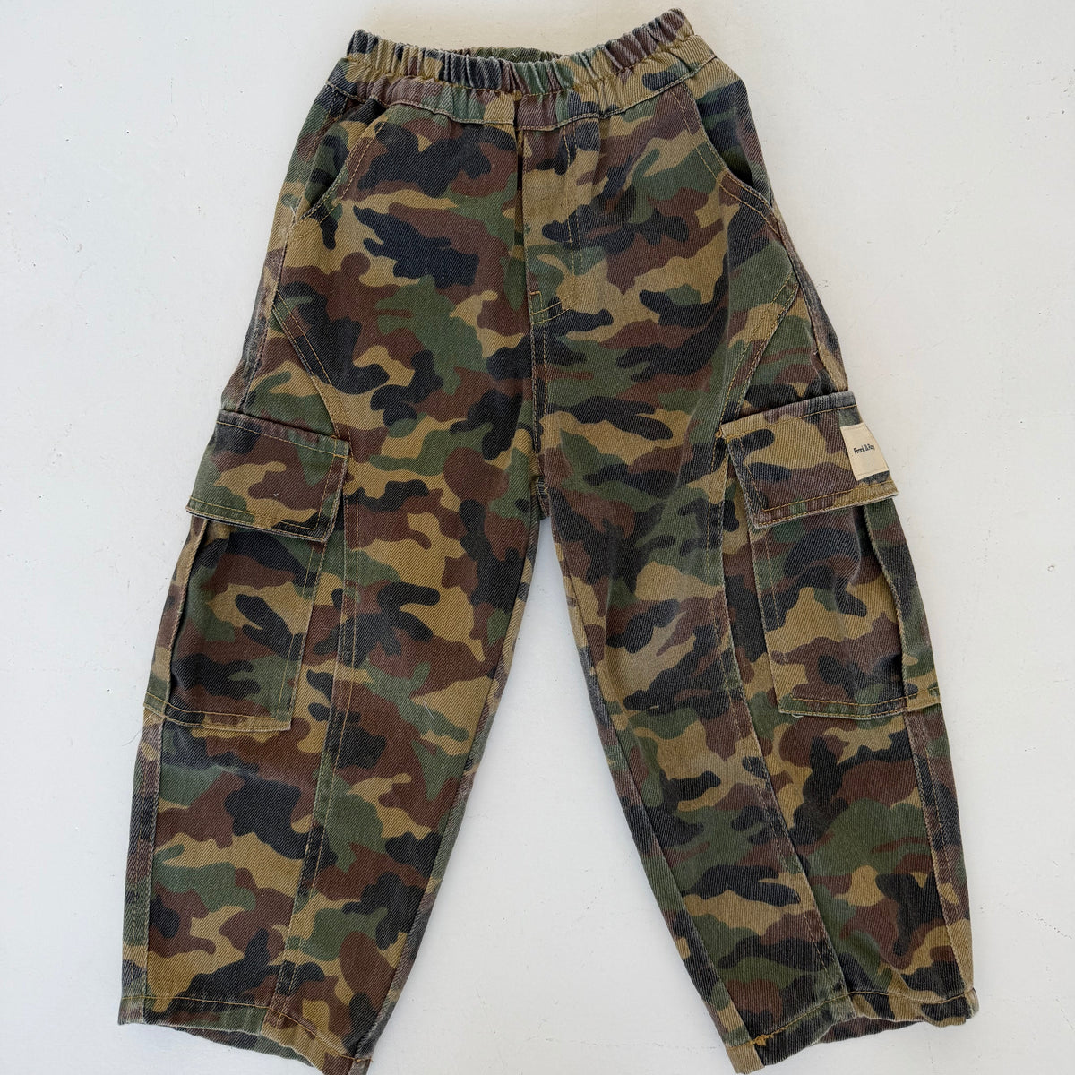 Camo Denim Cargo Trousers