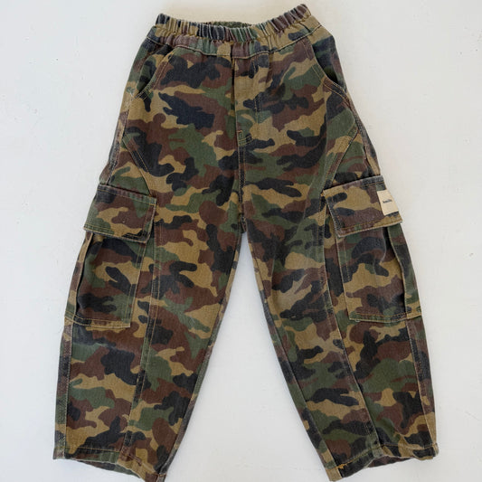 Camo Denim Cargo Trousers