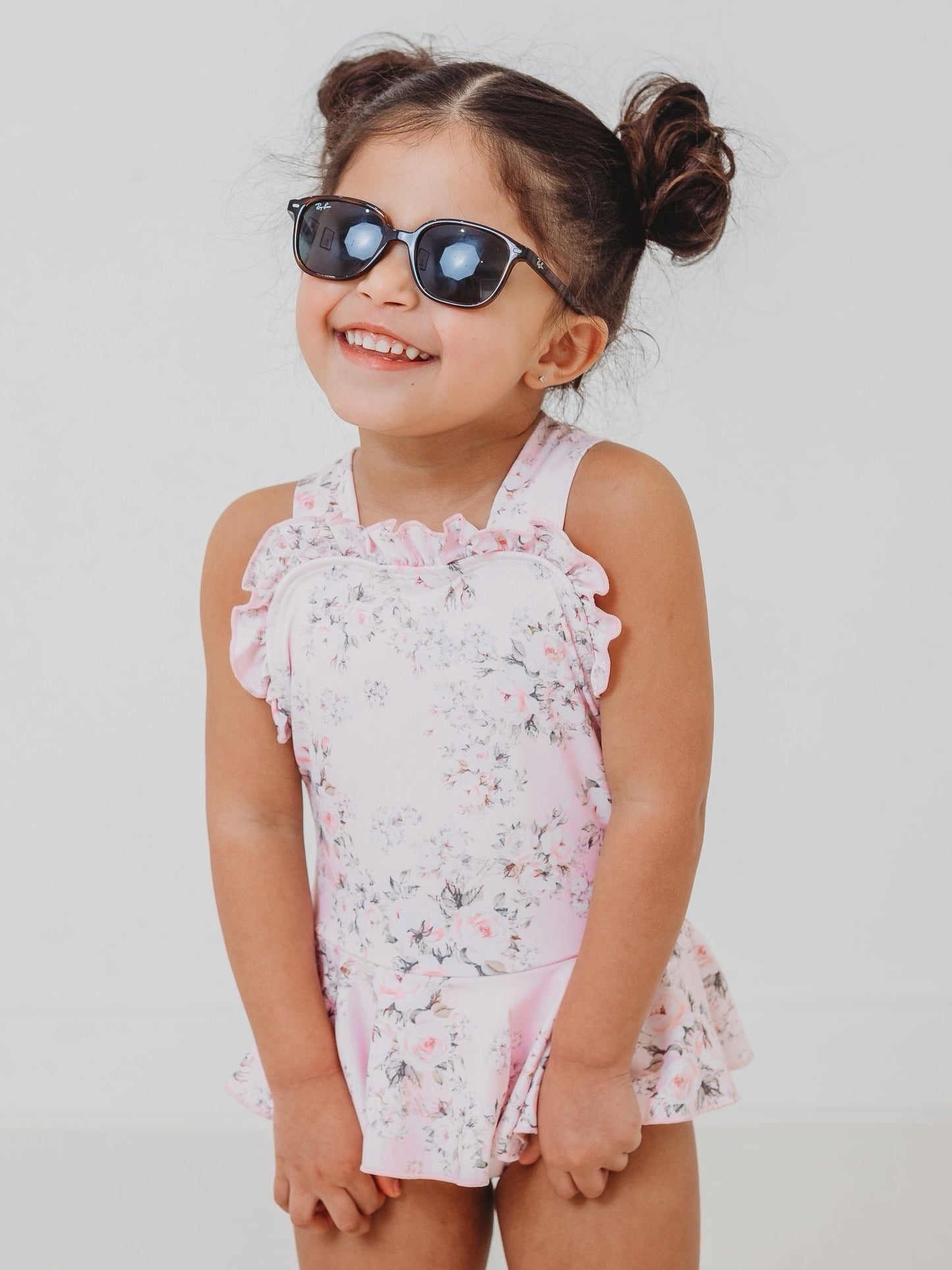 'Rosie' floral frill swimsuit - Rose & Albert