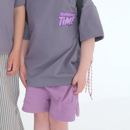 Purple Cotton shorts