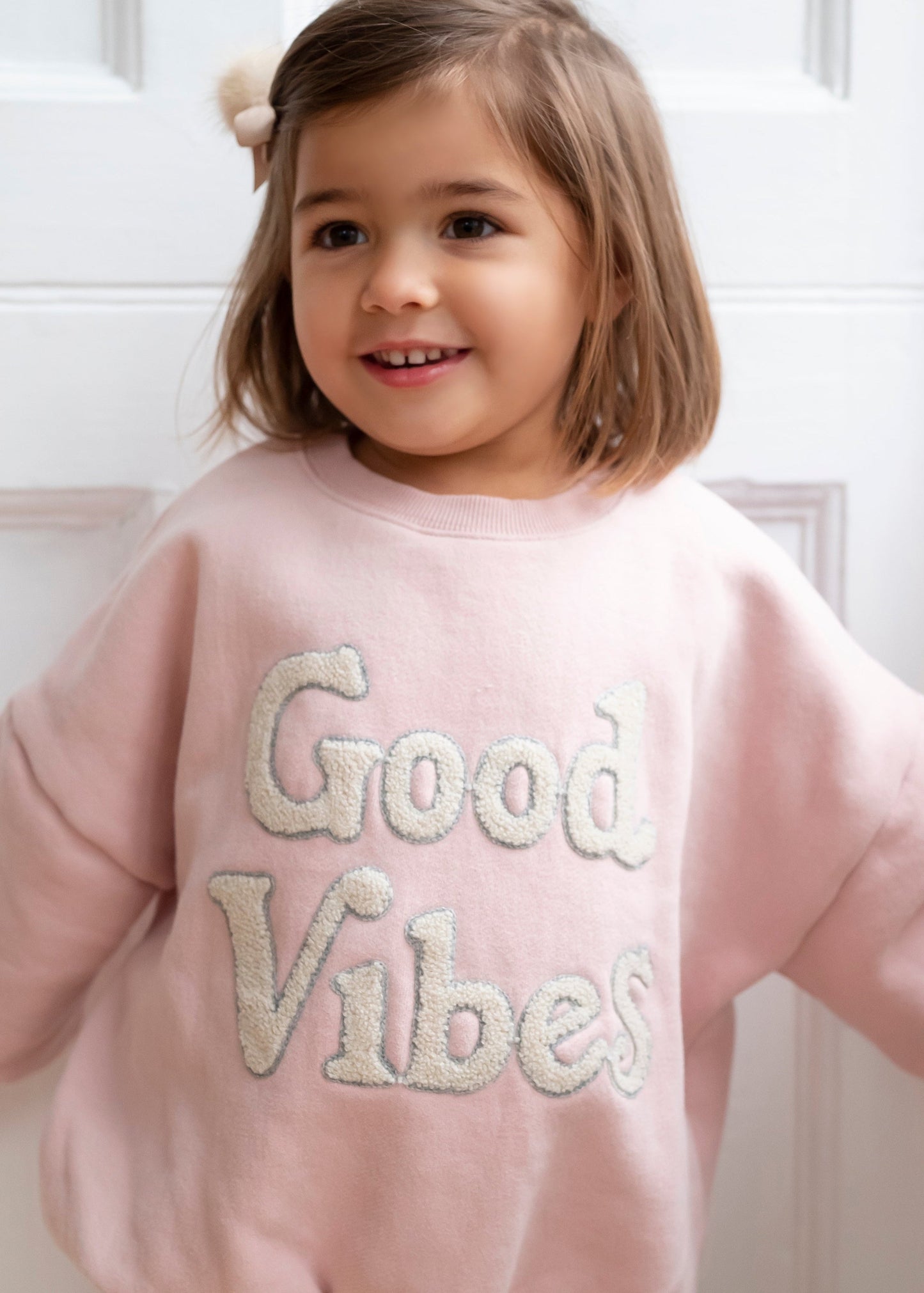 Good Vibes Sweatshirt in Pink