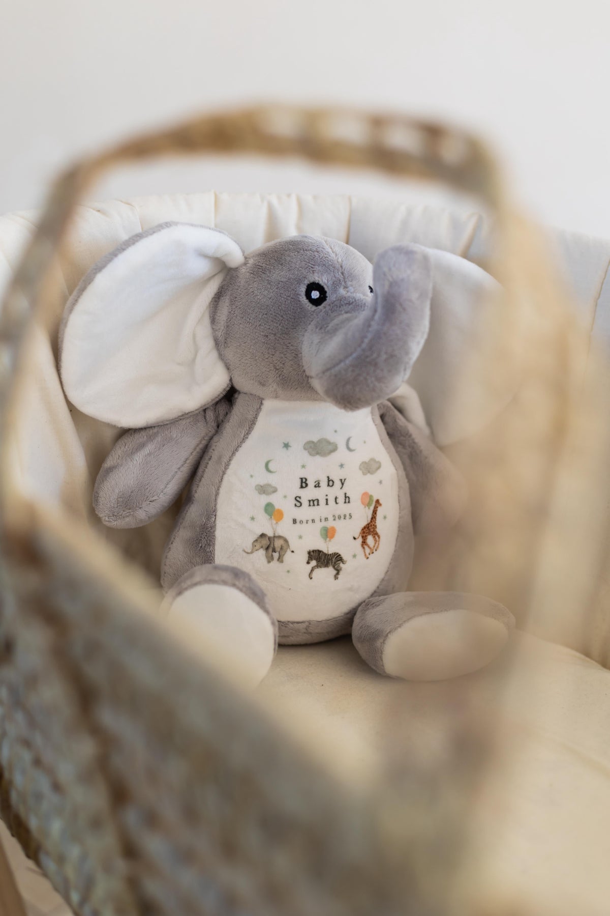 Personalised Baby Gift Set - Animal Wreath Design