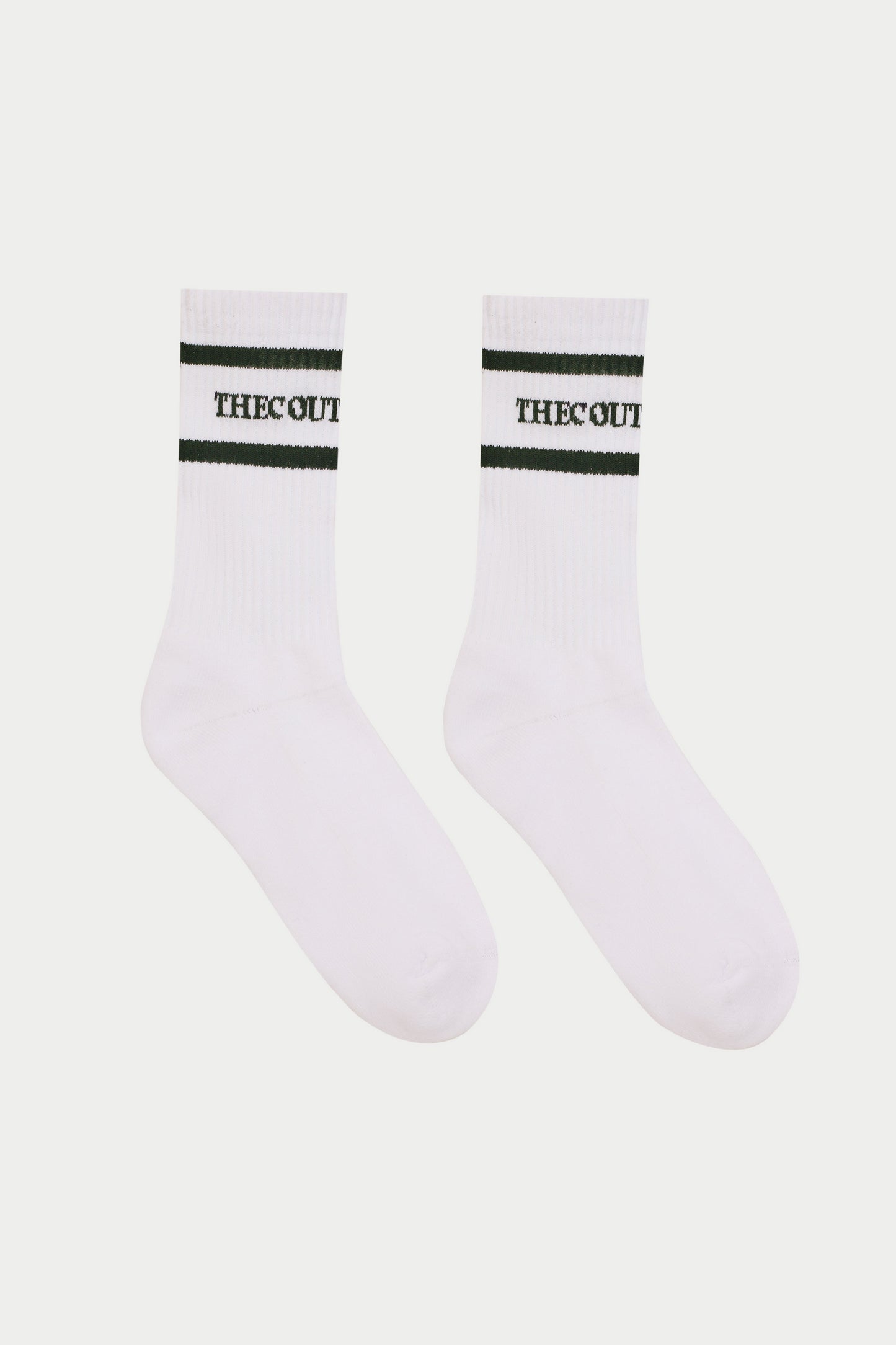 DOUBLE STRIPE COPYRIGHT SOCK - FOREST