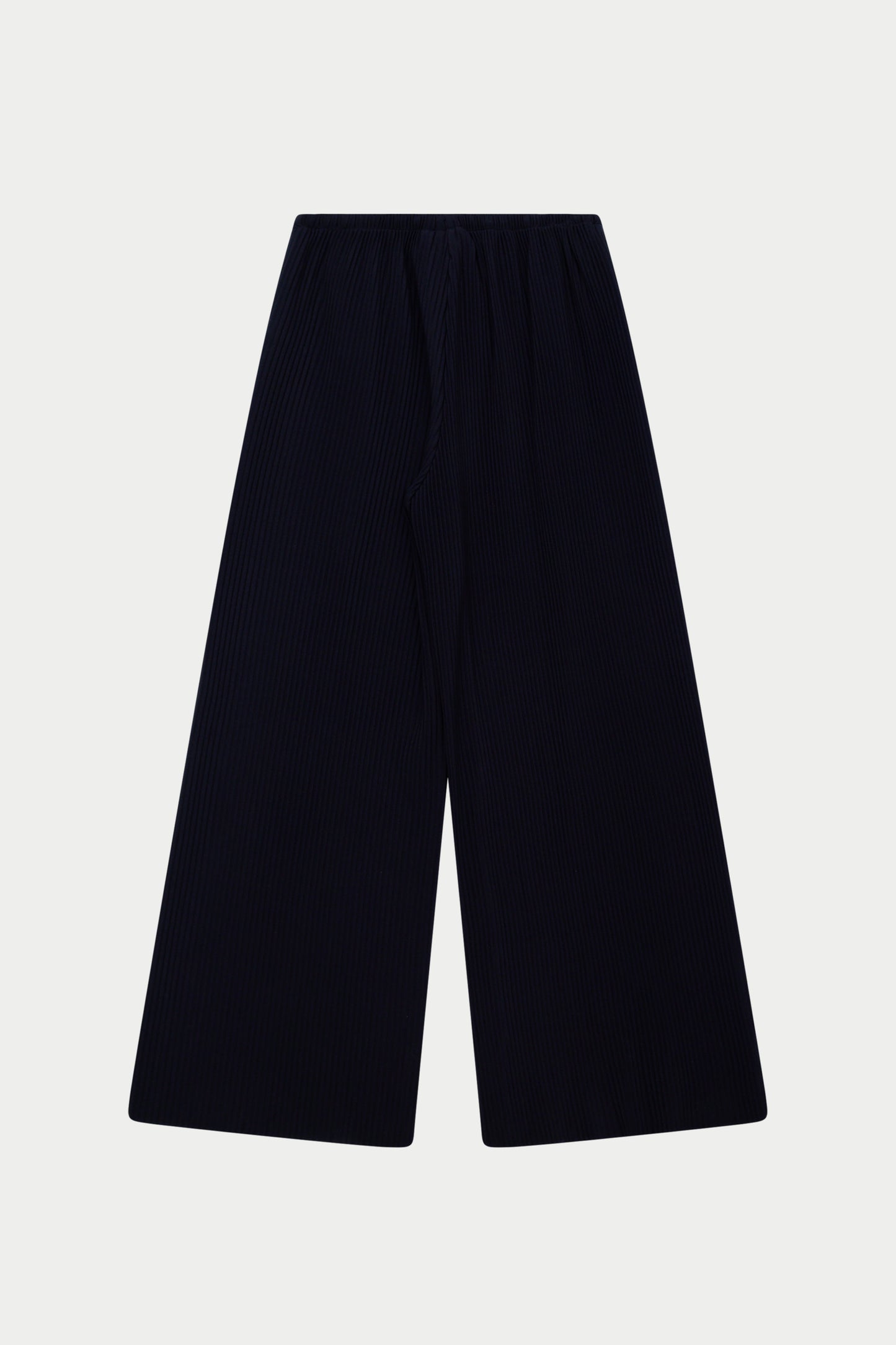 PLISSE TROUSERS - NAVY