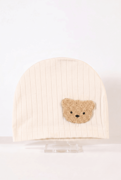 Boucle Bear Hat Super Soft Ribbed - Cozy Crew Club