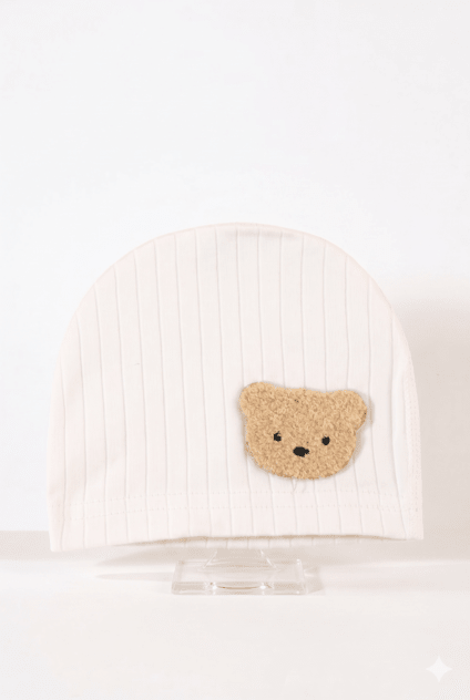 Boucle Bear Hat Super Soft Ribbed - Cozy Crew Club