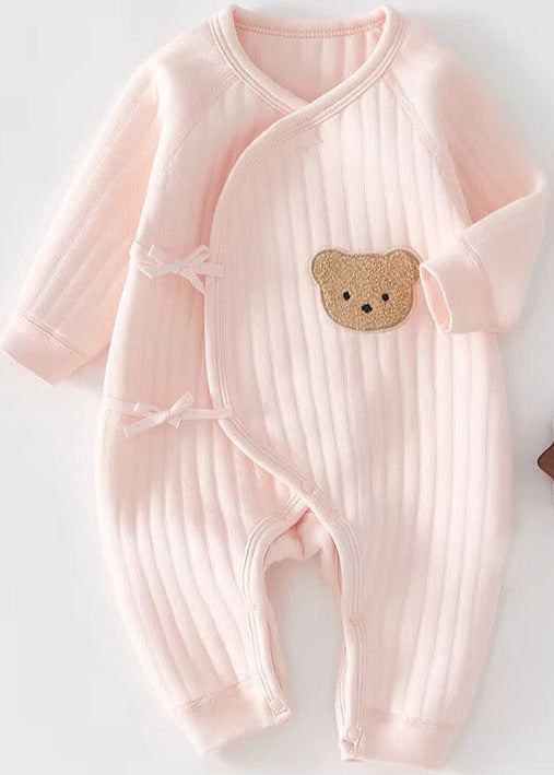 The Cozy Boucle Baby Bear & Personalised Gift Box in Pink