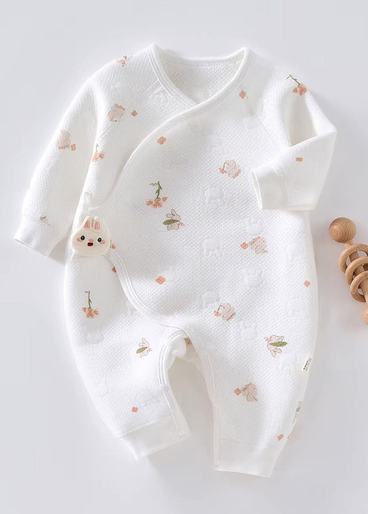 The Snuggle Bun Boucle Wrap Baby Grow Romper