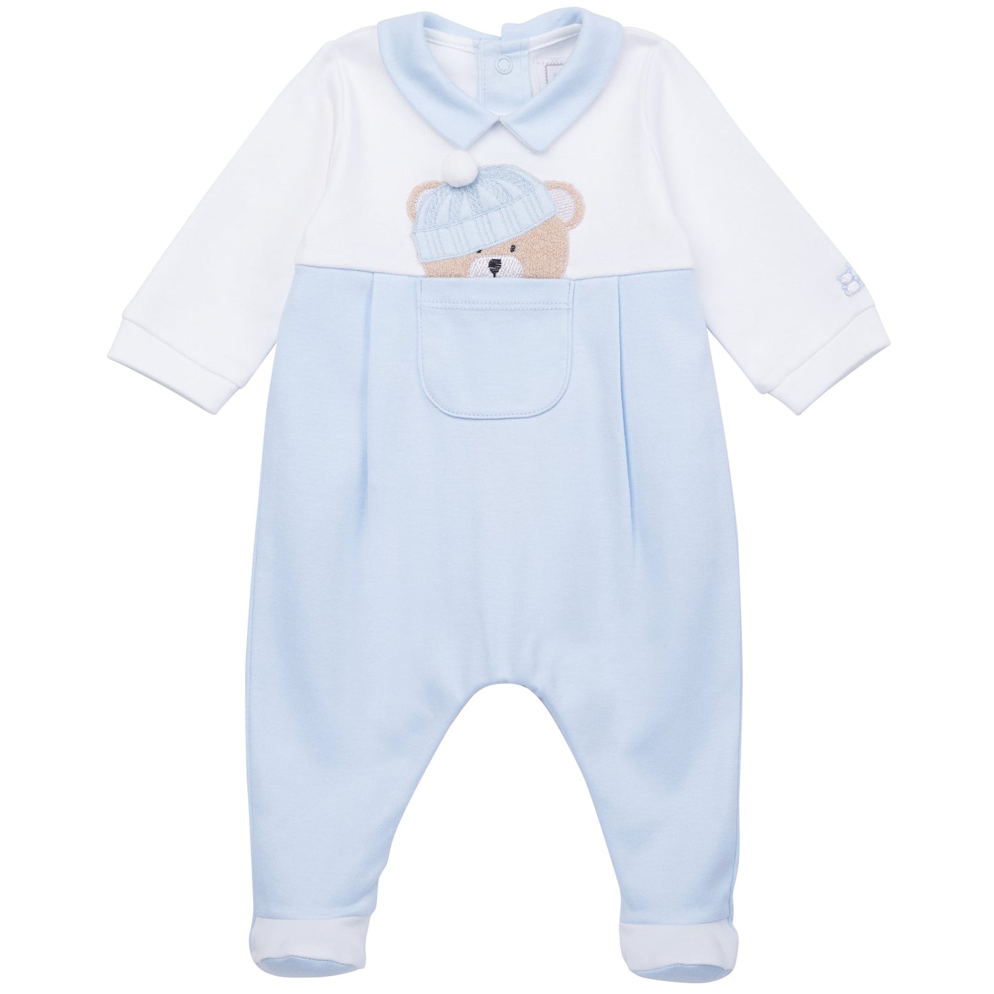 Emile et Rose 'Herbie' blue teddy babygrow - Rose & Albert