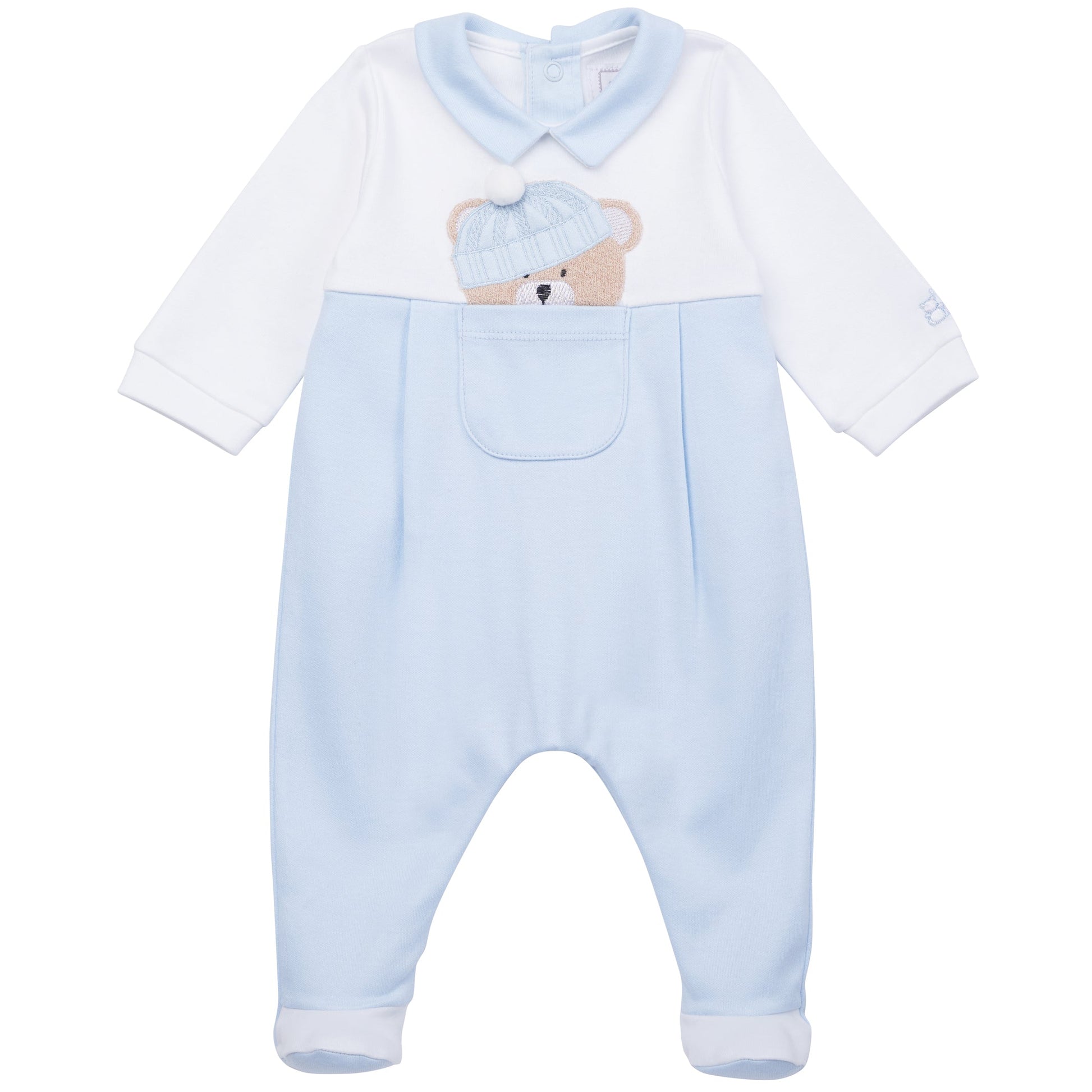 Emile et Rose 'Herbie' blue teddy babygrow - Rose & Albert