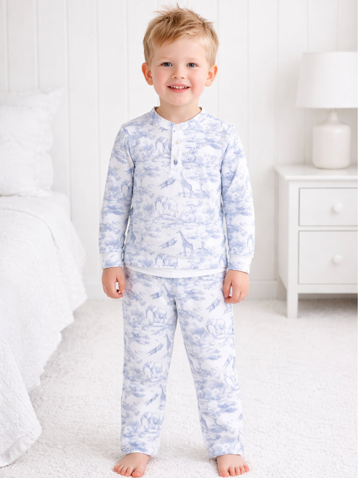 The Little Toile Blue Pyjamas - Rose & Albert