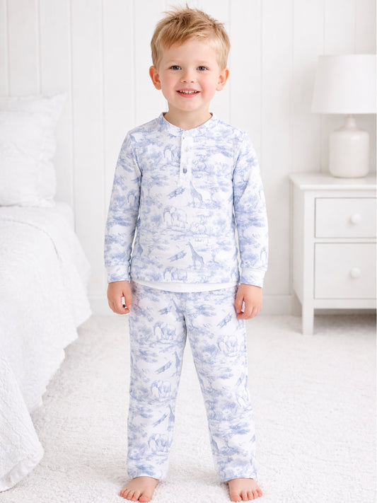 The Little Toile Blue Pyjamas - Rose & Albert