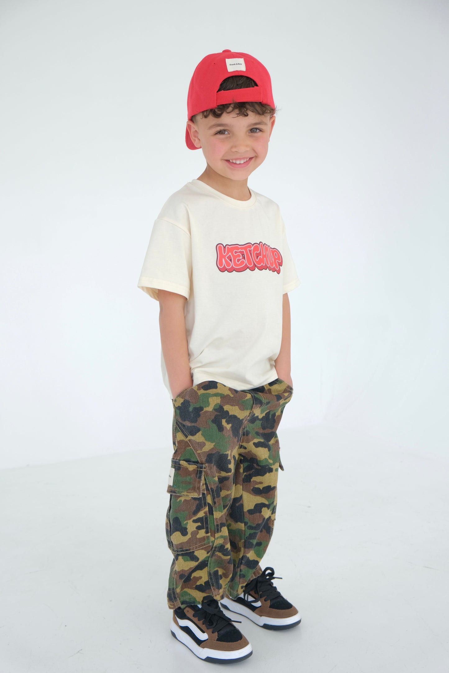 Camo Denim Cargo Trousers