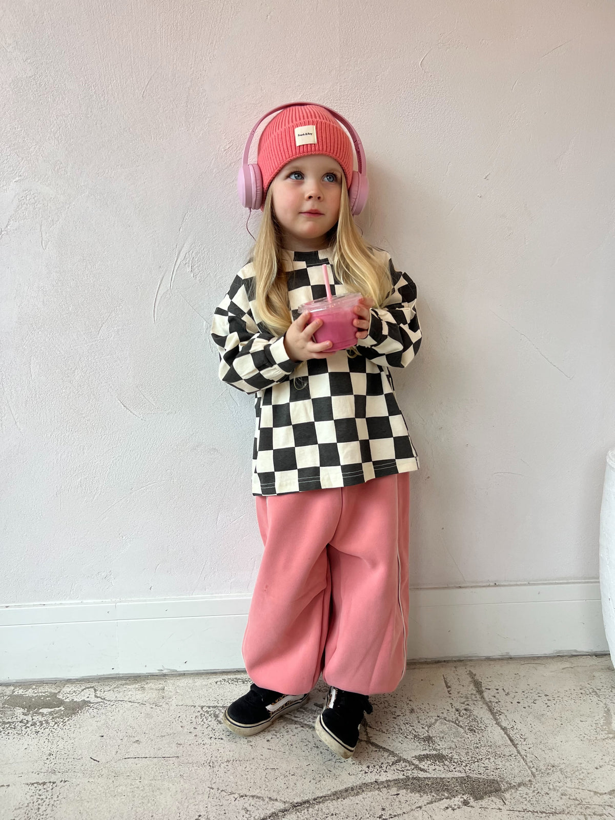 Lux knit beanie - candy floss
