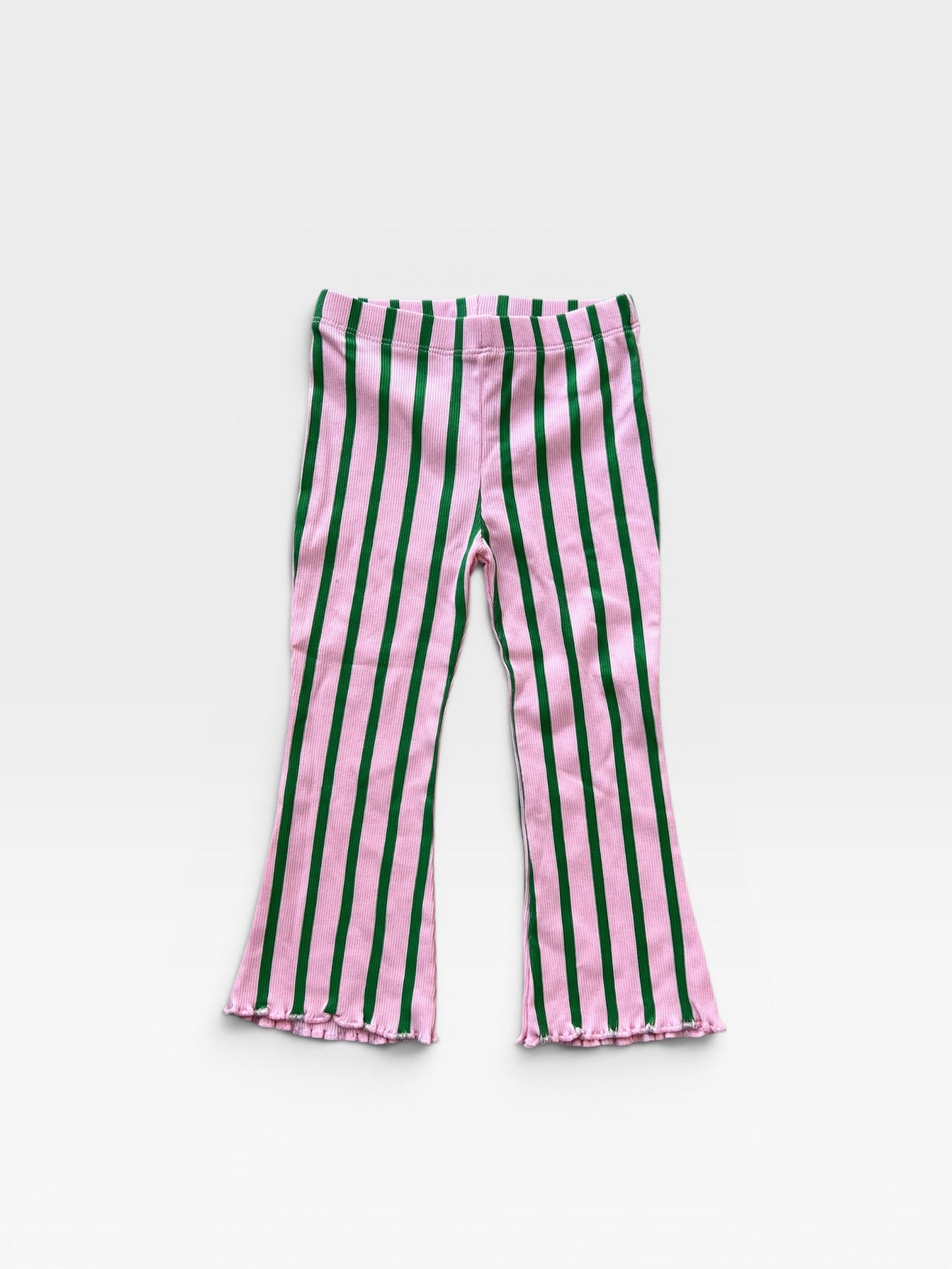 Ribbed Stripe Flares