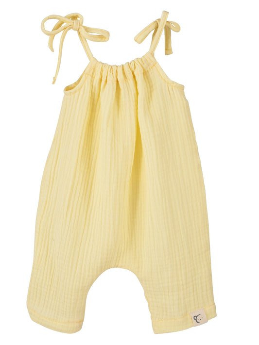 Calamaro Lemon Cheesecloth Jumpsuit - Rose & Albert