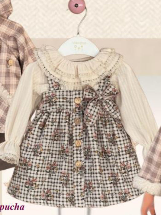 Valentina Bebes 'autumn' Check Dress & Blouse Set