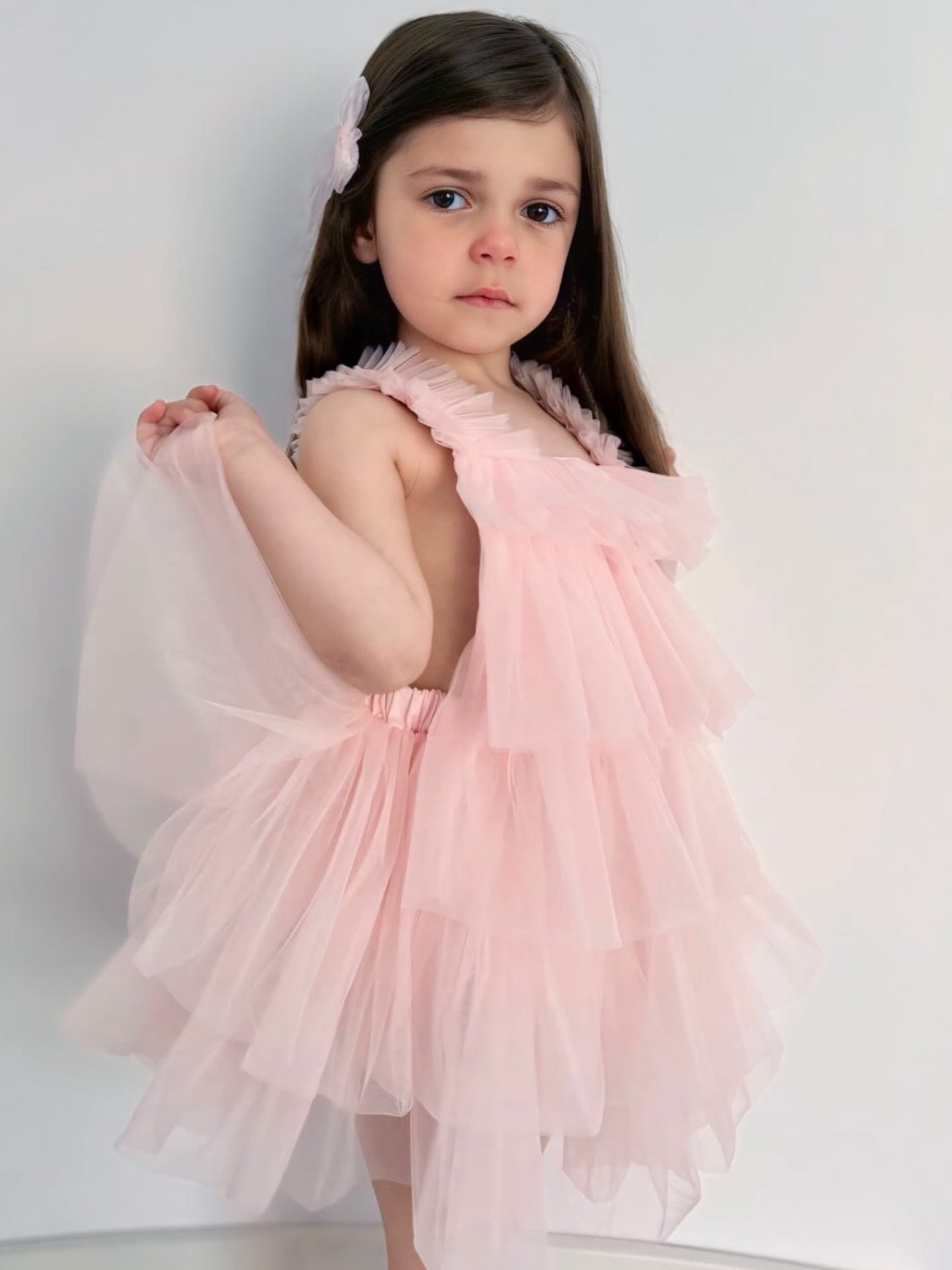 'Lovella' Tulle Romper - Rose & Albert
