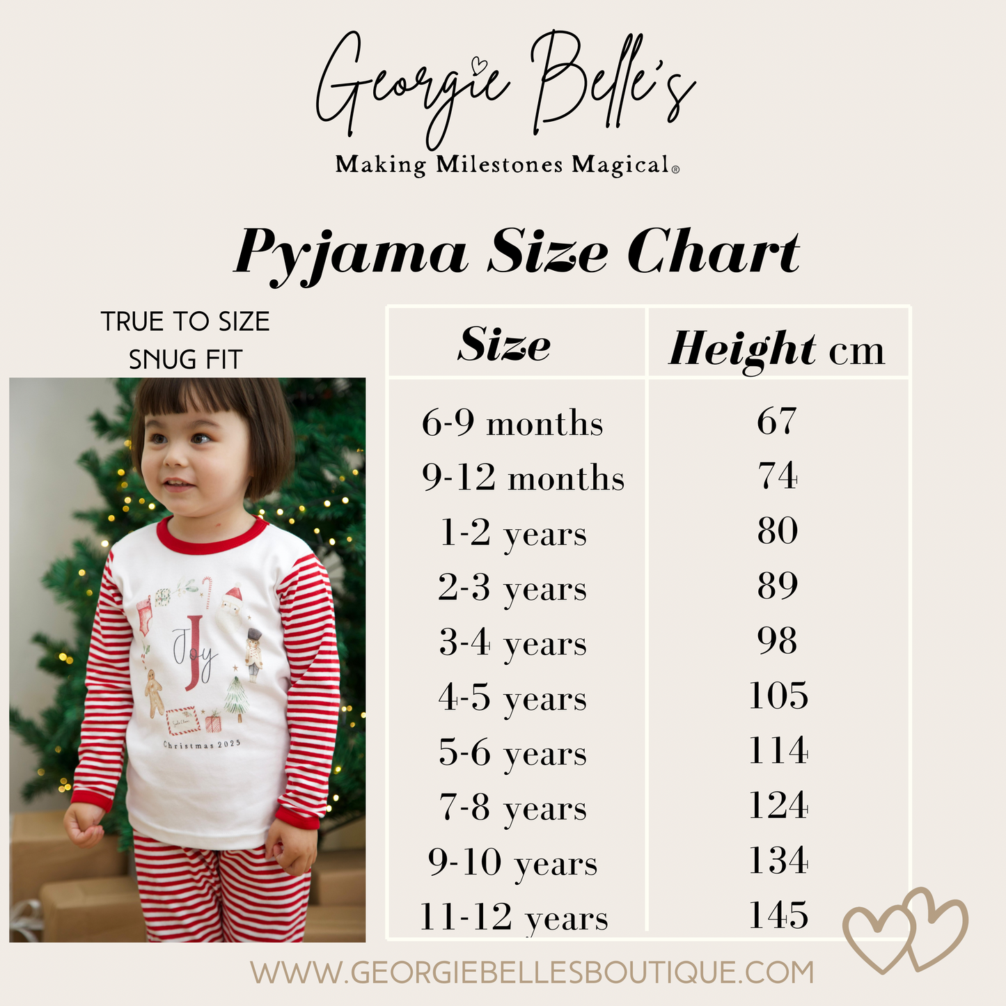 Personalised Tartan Christmas Pyjamas - Sleigh Belives Design
