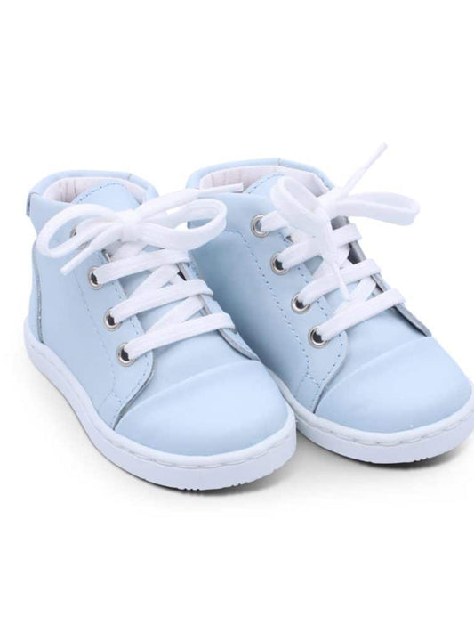 Borboleta Blue 'Danilo' Leather Hi-Top Boots - Rose & Albert