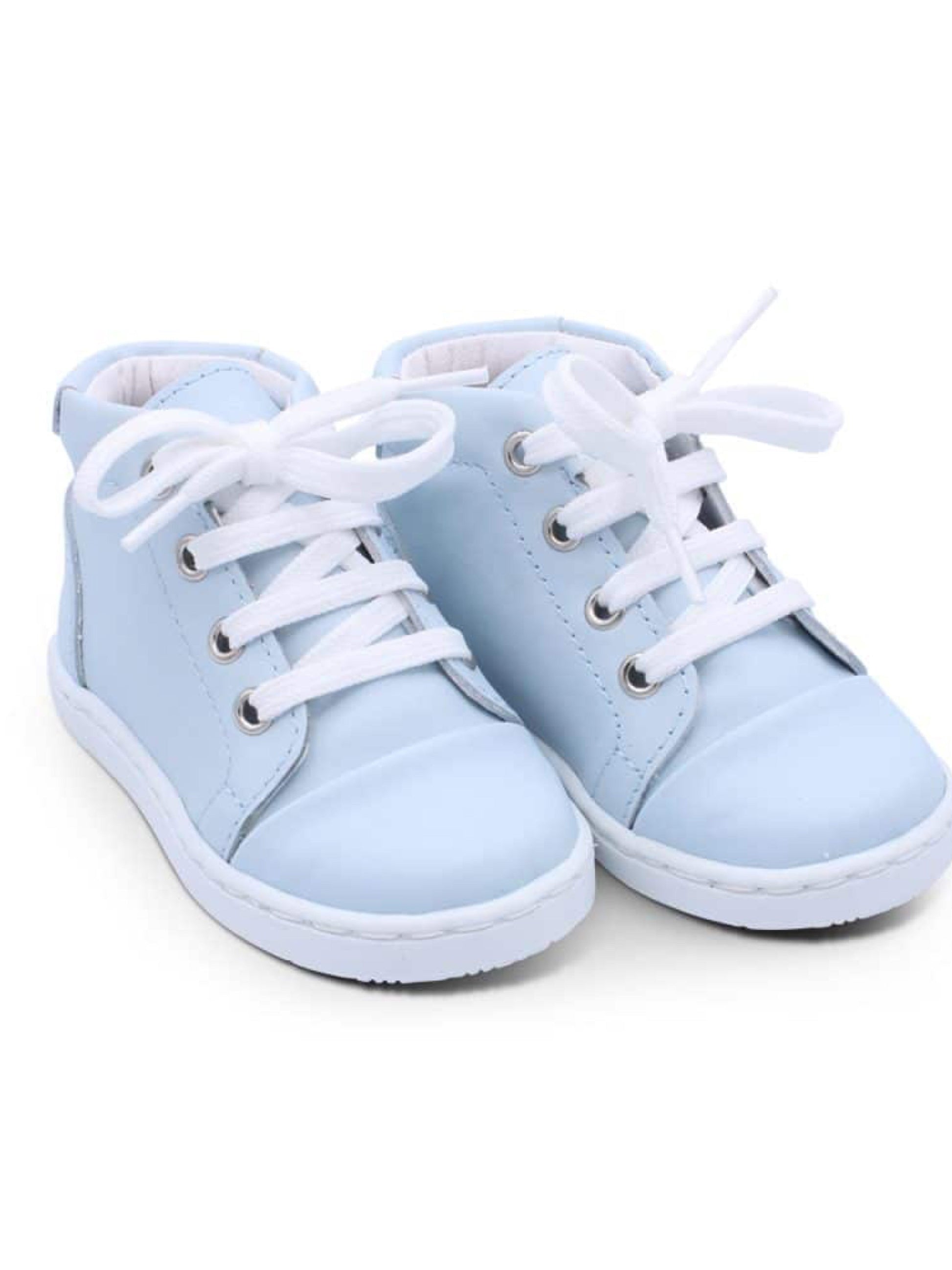 Borboleta Blue 'Danilo' Leather Hi-Top Boots - Rose & Albert